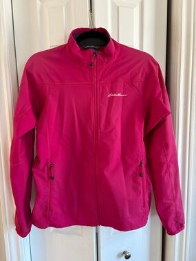 Eddie Bauer First Ascent Women's Medium Lightweight Soft Shell Jacket Pink
